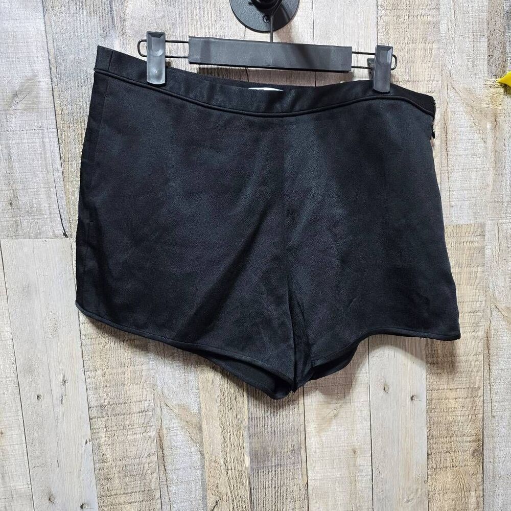 T Alexander Wang Classic Summer Shorts Black Size 8 Designer Luxury Minimalist
